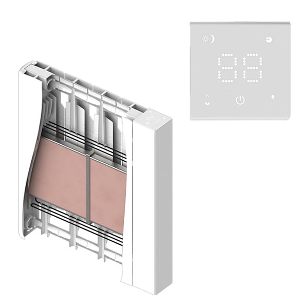 BATILEC - Radiateur céramique Heatzy connecté GLOW WiFi 1500W - Cœur de chauffe céramique - Confort thermique optimal - large