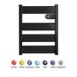 BATILEC - HJM Sèche-serviettes LYSA à inertie céramique 500W - Anthracite - Fabriqué en Espagne - vignette