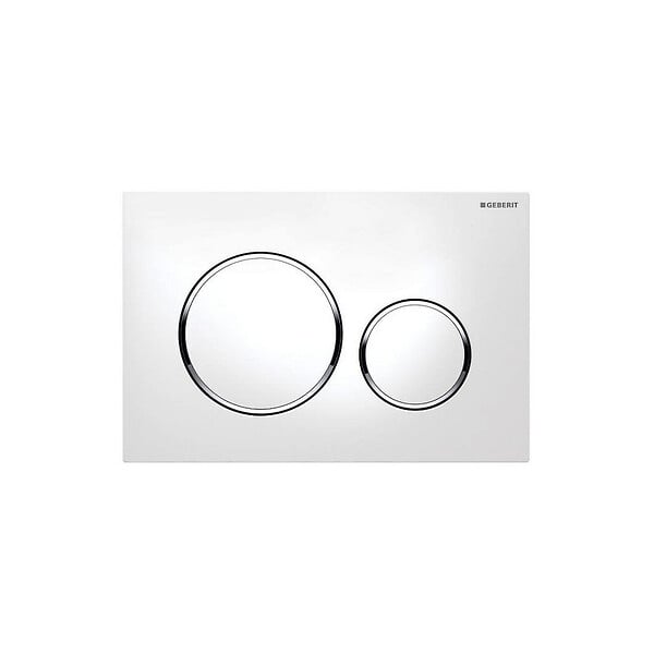 GEBERIT - Pack WC Bati Geberit  Duofix Bati-support Geberit UP320 + cuvette Roca sans bride + abattant Soft Close + Plaque de commande Bla - large
