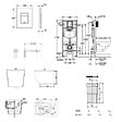 GROHE - Rapid SL pack WC bâti-support + WC suspendu sans bride Ceramia PixL avec abattant SoftClose + plaque (GRRCEPXBMT03-FR) - vignette