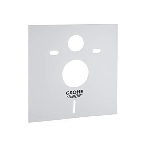 GROHE - Pack WC Bâti-support Rapid SL + WC sans bride SAT, fixations invisibles + Plaque chrome (ARENABLSAT) - large