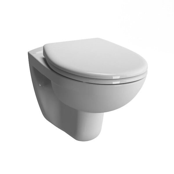 GEBERIT - Geberit + Vitra Pack WC Bati Duofix + WC suspendu  Vitra Normus + Abattant softclose + Douchette bidet + Plaque blanche - large