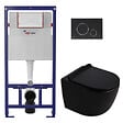 SWISS AQUA TECHNOLOGIES - Pack WC bâti-support + WC suspendu sans bride Ceramia PixL avec abattant SoftClose + plaque (STECEPXBMT02-FR) - vignette