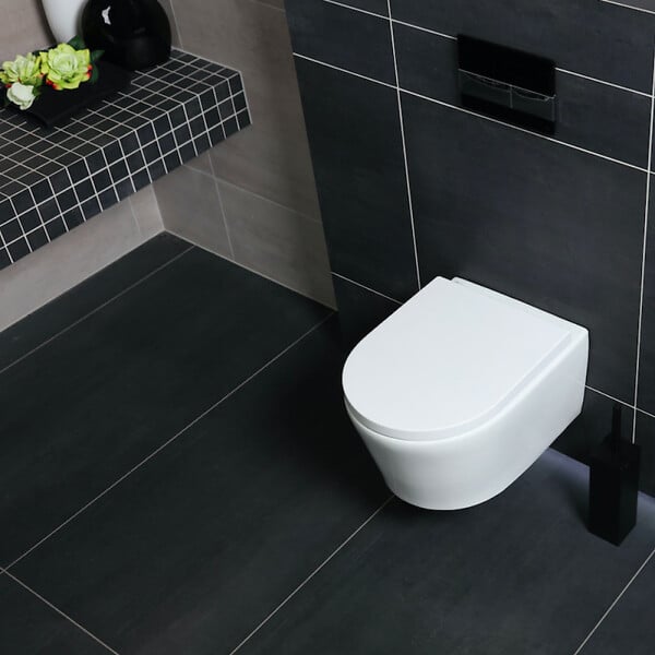 GROHE - Rapid SL pack WC bâti autoportant + WC suspendu sans bride Swiss Aqua Technologies + abattant + plaque (GRRSTBRWR02MAN-FR) - large