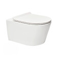 GROHE - Pack WC Rapid SL autoportant + WC sans bride SAT Brevis + Abattant ultra-fin SoftClose + Plaque blanche (ProjectBrevis-3-SP) - vignette