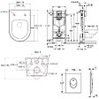 GROHE - Pack WC Rapid SL autoportant + WC sans bride SAT Brevis + Abattant ultra-fin SoftClose + Plaque blanche (ProjectBrevis-3-SP) - vignette