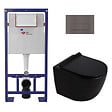 SWISS AQUA TECHNOLOGIES - Pack WC bâti-support autoportant + WC suspendu sans bride Ceramia PixL avec abattant SoftClose + plaque (STCEPXBMT03-U) - vignette