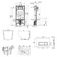 SWISS AQUA TECHNOLOGIES - Pack WC bâti-support autoportant + WC suspendu sans bride Ceramia PixL avec abattant SoftClose + plaque (STCEPXBMT03-U) - vignette