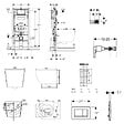 GEBERIT - Duofix pack WC bâti-support + WC suspendu sans bride Ceramia PixL avec abattant SoftClose + plaque (GEDCEPXBMT05-FR) - vignette