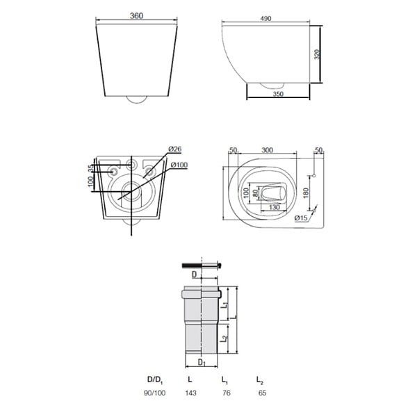 GROHE - Rapid SL pack WC bâti-support + WC suspendu sans bride Ceramia PixL avec abattant SoftClose + plaque (GRRCEPXBMT03FR-FS) - large