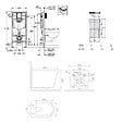 GROHE - Rapid SL pack WC bâti-support + WC sans bride Ceramia avec abattant SoftClose + plaque noir mat (GRRCE14BMT01-FR) - vignette