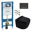 GEBERIT - Duofix pack WC bâti-support + WC suspendu sans bride Ceramia PixL avec abattant SoftClose + plaque (GEDCEPXBMT09-IN) - vignette