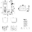 ROCA - Pack WC bâti-support + WC suspendu sans bride Ceramia PixL avec abattant SoftClose + plaque (ROCEPXBMT02-FR) - vignette