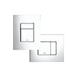 GROHE - Pack WC Bâti autoportant + WC sans bride Vortex SAT + Abattant softclose + Plaque Chrome - vignette