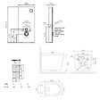 SWISS AQUA TECHNOLOGIES - Glass pack WC bâti-support avec plaque de commande + WC suspendu Ceramia sans bride avec abattant SoftClose (STGLBCE14WT01-FR) - vignette