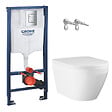 GROHE - Rapid SL pack WC bâti-support + WC suspendu sans bride Grohe avec abattant SoftClose + plaque (GRGRWR04-FR) - vignette