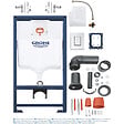 GROHE - Rapid SL pack WC bâti-support + WC suspendu sans bride Grohe avec abattant SoftClose + plaque (GRGRWR04-FR) - vignette