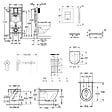 GROHE - Rapid SL pack WC bâti-support + WC suspendu sans bride Grohe avec abattant SoftClose + plaque (GRGRWR04-FR) - vignette