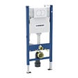 GEBERIT - Duofix Pack WC bâti 112 cm + WC suspendu sans bride avec abattant SoftClose Swiss Aqua Technologies + plaque (GEBSTBRWR01MAN-FR) - vignette