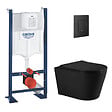 GROHE - Rapid SL pack WC bâti autoportant + WC suspendu sans bride Ceramia avec abattant SoftClose + plaque (GRRCE14BMT02MAN-FR) - vignette