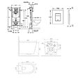 GROHE - Rapid SL pack WC bâti autoportant + WC suspendu sans bride Ceramia avec abattant SoftClose + plaque (GRRCE14BMT02MAN-FR) - vignette
