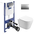 VILLEROY & BOCH - Viconnect Pro S  Pack WC Bâti Villeroy & Boch + WC Swiss Aqua Technologies sans bride et fixations invisibles + Plaque - vignette
