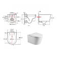 VILLEROY & BOCH - Viconnect pro S Pack WC bâti Villeroy & Boch + WC Swiss Aqua Technologies sans bride + Plaque chrome (VCNSAT1SP) - vignette