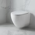 VILLEROY & BOCH - Pack WC Bâti-support Villeroy & Boch + WC sans bride SAT + Plaque de déclenchement double, Blanche (ViConnectFusionTQ-2) - vignette