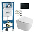 GEBERIT - Duofix pack WC bâti-support + WC suspendu sans bride Ceramia PixL avec abattant SoftClose + plaque (GECEPXWT05-FR) - vignette