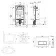 SWISS AQUA TECHNOLOGIES - Pack WC bâti-support autoportant + WC suspendu sans bride Ceramia avec abattant SoftClose + plaque (STCE14BMT03-U) - vignette