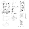 GEBERIT - Duofix Pack WC bâti-support + WC suspendu sans bride avec abattant SoftClose Ceramia + plaque blanche (GEBCE14WT02FR-FS) - vignette