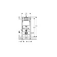 GEBERIT - Geberit + Villeroy & Boch Pack WC Bati UP100 + WC sans bride Villeroy & Boch Architectura, fixations invisibles + Abattant + Plaque blanche - vignette