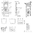 GEBERIT - Duofix pack WC bâti-support 112 cm + WC suspendu sans bride Ceramia PixL avec abattant SoftClose + plaque (GEBCEPXBMT05-FR) - vignette