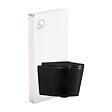 SWISS AQUA TECHNOLOGIES - Glass pack WC bâti-support avec plaque de commande + WC suspendu Ceramia sans bride avec abattant SoftClose (STGLWCE14BMT01-FR) - vignette