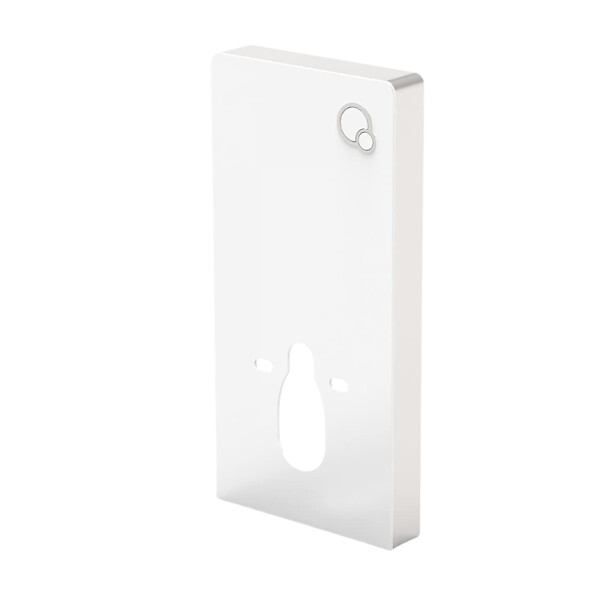 SWISS AQUA TECHNOLOGIES - Glass pack WC bâti-support avec plaque de commande + WC suspendu Ceramia sans bride avec abattant SoftClose (STGLWCE14BMT01-FR) - large