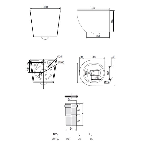 GROHE - Rapid SL pack WC bâti-support + WC suspendu Ceramia PixL + abattant SoftClose + set d'isolation + plaque chrome (GRCEPXWT01-FR) - large
