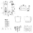 ROCA - Pack WC bâti-support + WC suspendu sans bride Ceramia PixL avec abattant SoftClose + plaque (ROCEPXWT05-FR) - vignette