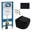 GEBERIT - Duofix pack WC bâti-support + WC suspendu sans bride Ceramia PixL avec abattant SoftClose + plaque (GEDCEPXBMT08-FR) - vignette