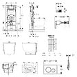 GEBERIT - Duofix pack WC bâti-support + WC suspendu sans bride Ceramia PixL avec abattant SoftClose + plaque (GEDCEPXBMT08-FR) - vignette