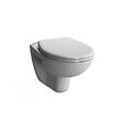 VILLEROY & BOCH - ViConnect Pro S pack WC Bâti Villeroy & Boch + WC Vitra Normus + Abattant softclose + Plaque chrome (VCNNORMUSRS1SP) - vignette