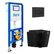 ROCA - Pack WC bâti-support + WC suspendu sans bride Ceramia avec abattant SoftClose + plaque (ROCE14BMT01-FR) - vignette