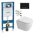 GEBERIT - Duofix pack WC bâti-support + WC suspendu sans bride Ceramia PixL avec abattant SoftClose + plaque (GECEPXWT03-FR) - vignette