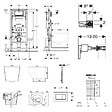GEBERIT - Duofix pack WC bâti-support + WC suspendu sans bride Ceramia PixL avec abattant SoftClose + plaque (GECEPXWT03-FR) - vignette