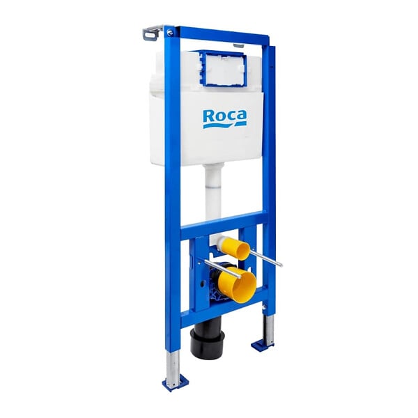 ROCA - Pack WC bâti-support + WC suspendu sans bride Ceramia PixL avec abattant SoftClose + plaque (ROCEPXBMT01-FR) - large