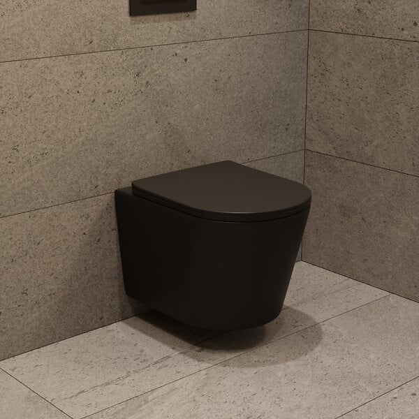 ROCA - Pack WC bâti-support + WC suspendu sans bride Ceramia avec abattant SoftClose + plaque (ROCE14BMT02-FR) - large