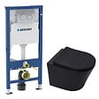 GEBERIT - Duofix pack WC bâti-support + WC suspendu sans bride Swiss Aqua Technologies avec abattant SoftClose + plaque (GEBSTINBMR01-FR) - vignette