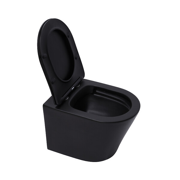 GEBERIT - Duofix pack WC bâti-support + WC suspendu sans bride Swiss Aqua Technologies avec abattant SoftClose + plaque (GEBSTINBMR01-FR) - large