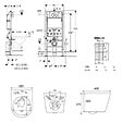GEBERIT - Duofix pack WC bâti-support + WC suspendu sans bride Swiss Aqua Technologies avec abattant SoftClose + plaque (GEBSTINBMR01-FR) - vignette
