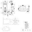 ROCA - Pack WC bâti-support + WC suspendu sans bride Ceramia avec abattant SoftClose + plaque (ROCE14WT01-FR) - vignette