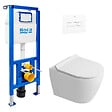 ROCA - Pack WC bâti-support + WC suspendu sans bride Ceramia PixL avec abattant SoftClose + plaque (ROCEPXWT04-FR) - vignette